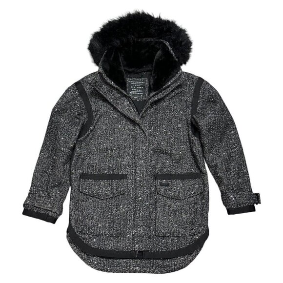 Superdry Jackets & Blazers - Superdry Black and Gray Pea Coat